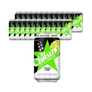 칠성사이다 제로 라임 355ml, 24입, 1개