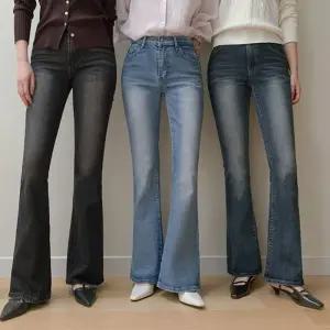 골반볼륨2 원버튼 슬림 부츠컷진(숏/기본/롱)