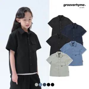 [그루부라임키즈]유니) N100/P100 나일론타슬란/시어서커 반팔셔켓 (세미오버핏)(5COLOR) (LIAMCJV784P)