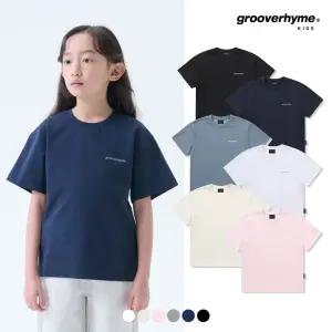 [그루부라임키즈]유니) C/P 분또 심플로고 그래픽 반팔티 (세미오버핏)(6COLOR) (LIAMCTR707P)