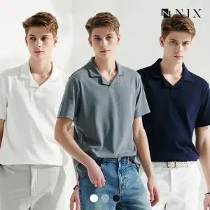 [택가 29000원][NIX]남) 코튼 실켓 반팔 카라 티셔츠(HNPMCTC139P)