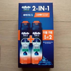 한정판 질레트 2in1 면도젤 2입 /쉐이빙젤 제모크림