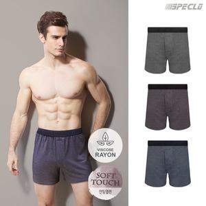 [스페클로]스모키 텐셀 트렁크팬티 남성사각속옷 3종세트