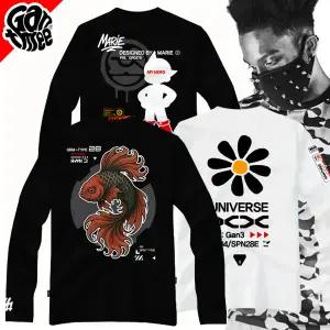 [간쓰리] 디자이너 긴팔티 맨투맨 / 국내생산 티셔츠 남녀공용 남자 여자 남성 여성 커플티 긴팔 면100%