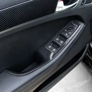 제네시스 G80 DH 윈도우스위치 커버 튜닝 카본 몰딩