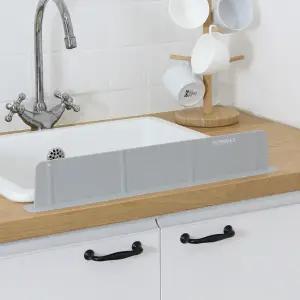 매직워터펜스 실리콘 싱크대 물막이 국산 높이8cm 폭52cm 건조홀 기능 물튀김방지 렌지가드