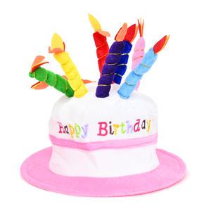 파티클럽 생일케익모자 핑크, 1개