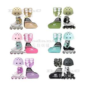 유아 아동 인라인스케이트 세트 헬멧 보호대 포함 어린이 롤러브레이드 가방 세트