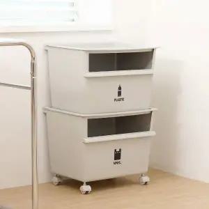 [라이피스트]클린업 가정용 재활용 분리수거함 45L 2개