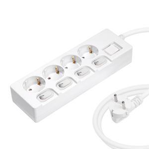 뉴잇 16A 개별 스위치 멀티탭 4구, 1.5m, 1개