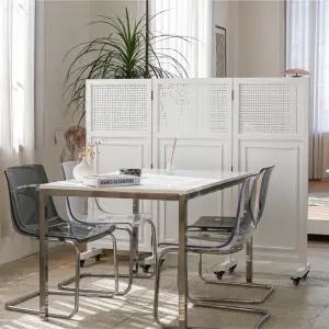 린도 이동형 3단 파티션 (1380) 가벽 바퀴 사무실 가림막 원목 이동식 접이식 인테리어 칸막이