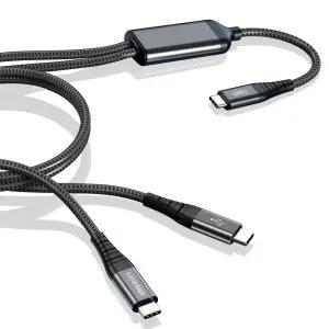 UM2 100W PD C타입 2in1 초고속 충전 멀티케이블 1.2m DUAL100W