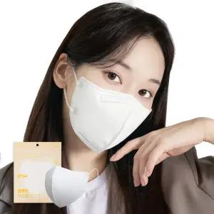 [5매입]맘편히 KF94 새부리형 3중 필터 컬러 마스크 대형 중형 소형 100매