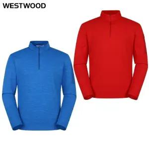 [대구백화점] [웨스트우드]남성 간절기 배색 우븐 집업티(O1 303)