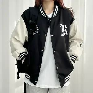 유니버셜 패치 야구 점퍼 6컬러 바시티 항공 아우터 자켓 잠바 레터링 루즈핏 학생