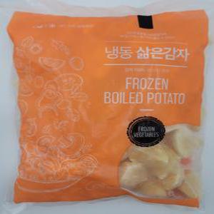 [얌얌마켓] 냉동 삶은감자 3,4cm 조림용 1kg (아이스박스 포함)
