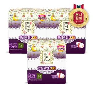 쏘피 귀애랑 오버나이트 12P x 3팩