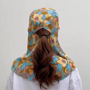 플라워 일모 꽃무늬 농모 썬바이저 햇빛차단 얼굴가림막 갯벌체험 여성썬캡