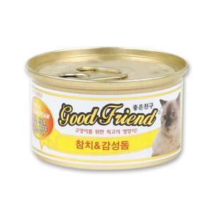 굿프랜드 고양이캔 참치&감성돔 85g x 24개