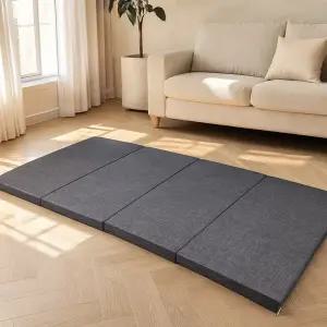 엔젤홈스 4단 접이식매트리스 바닥매트 숙박업소 펜션 캠핑 차박 원룸 수면 1인용 매트