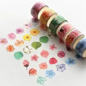 [예현] 떼어쓰는 마스킹 테이프 꽃 6종1세트 마테