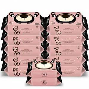 곰돌이물티슈 물티슈캡형 물티슈80매 캡형 80매x10팩, 캡형물티슈 곰돌이베리베리물티슈 휴대20매x2팩