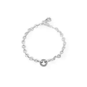 판도라 팔찌 592777C01 시그니처 파베 볼드 체인 실버 여성팔찌 당일발송