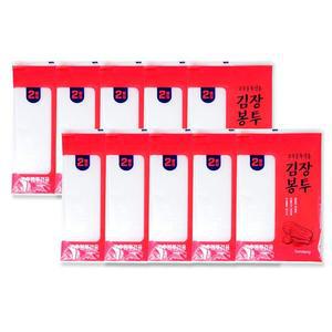 감동 김장봉투 드럼통용2매 -10개 고추봉투겸용 90x115cm 김장비닐 김장비닐봉투