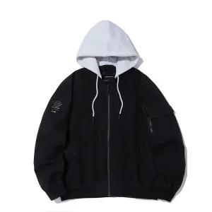 [인터크루]남)후드탈부착항공점퍼 ITZ1UJ01ABK_CC