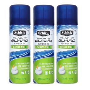 쉬크 쉐이브 가드 센시티브 라임폼 220ml x 3개 mc
