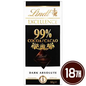 린트 엑설런스 다크 99% 50g x 18개 / 초콜릿 간식