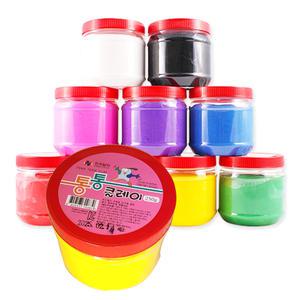 국내생산 통통 컬러클레이 250g 버켓통 /대용량 만들기 재료 아이 점토 찰흙 공예용 미술교재