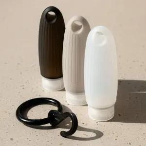 여행용 헬스장 수영장 세면도구 고리형 실리콘 공병세트