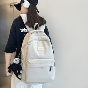 더스타일백 가벼운 여학생 백팩 중학생 고등학생 대학생 키링책가방