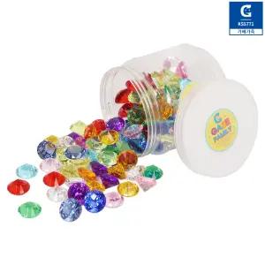 가베가족 다이아몬드 보석칩 수세기 수연산 패턴활동 색인지 숫자놀이 유아 (130pcs)