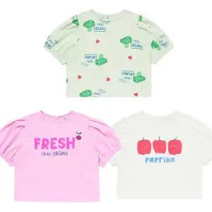 [래핑차일드](마산점) 25SS 아동 퍼프소매 반팔티 (85419-331-70)