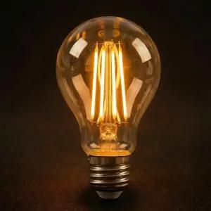 디밍 LED 에디슨전구 7W A60 E26 2200K 필라멘트램프 밝기조절 조광기용 나스필