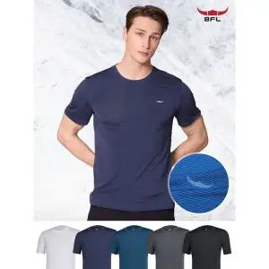 [하프클럽/이지바이]1+1 BFL 쿨베일 남성 냉감 라운드 일상복 데일리 반팔 티셔츠(M6OPSS44)