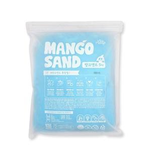 키즈망고 모래 소꿉 놀이 망고 샌드 블루 5kg 마카롱 햄버거 만들기