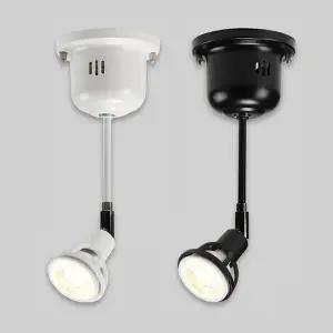 국산 직부 등기구 닥스 10 화이트 블랙 각도조절 원형 스포트라이트 전등 디자인등