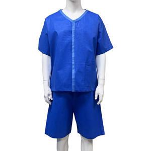 [태인] 일회용 기능성 환자복 앞트임 벨크로 상하복 세트 (100매입) - L사이즈