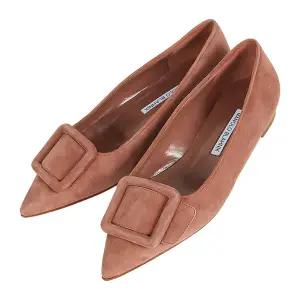 마놀로 블라닉 25FW 여성 메이세일 스웨이드 플랫슈즈 모카브라운 322 2402 0043 210