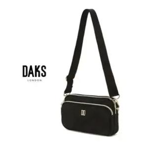 [백화점 선물포장] 닥스 크로스백 여성 나일론 경량 미니 핸드폰 가방 블랙 952