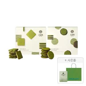 오설록 그린티랑드샤 10입, 1개+시그니처 비스킷 10입, 1개+증정(세작 1입, 1개+ 러닝 쇼핑백(소), 1개)