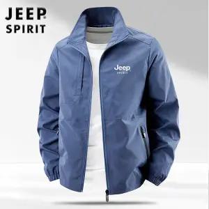 JEEP SPIRIT 2025년 가을/겨울 얇은 코트 남성 야외 캐주얼 스탠드 자켓