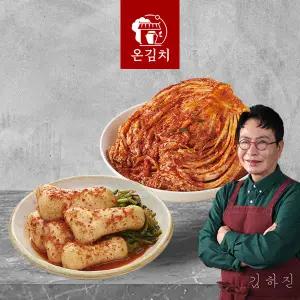 [온김치]김하진의 중부식 별미 포기김치6kg + 총각김치2kg