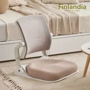 리프 접이식 등받이 메쉬 각도조절 경량 허리지지 좌식의자