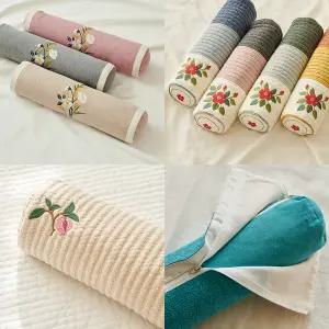 이솔홈 국내생산 고급 목이편한 메밀베개 낮잠 목 경추 원형 베개커버