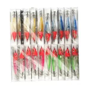 신형 누드 전자에기(20개입) 점멸 수평 에기 쭈꾸미 문어 갑오징어 가지채비 전용 25년형