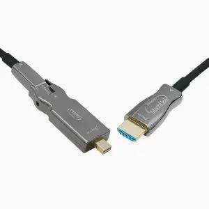 AOC 분리형 MiniDP 1.4 to HDMI 2.1 8K 광케이블 10M ML-MD7H10